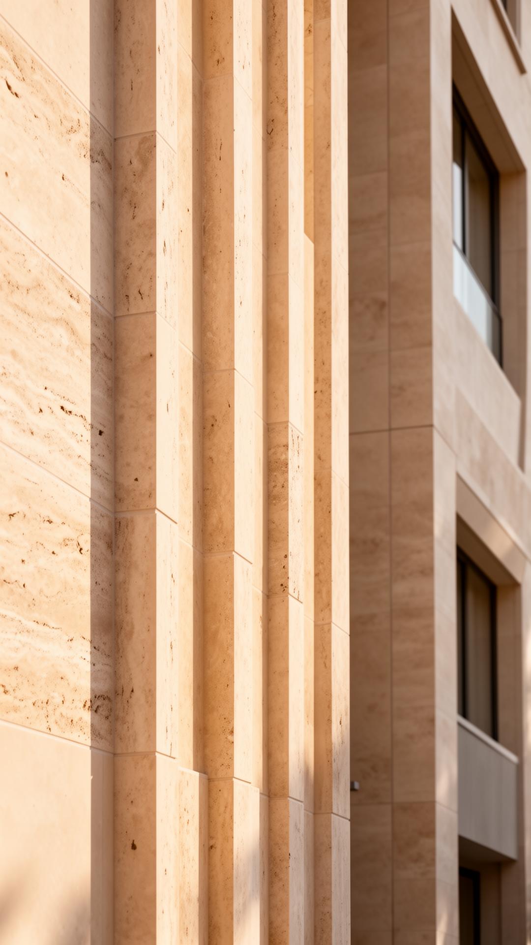 Détail architectural d'un immeuble premium